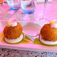 LEEK CROQUETTE (2 PCS)
Vegan Parmesan, Herb Oil at Pinchy's in Melbourne