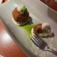 Leek Croquettes w/ vegan truffle aioli  at Pinchy's in Melbourne