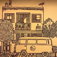 Wall art   at La Nueva Burguesa in Mallorca