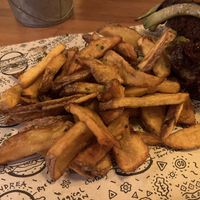 Side French fries   at La Nueva Burguesa in Mallorca