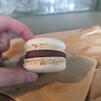 Chocolate macaron at Glean - Torvehallerne in Copenhagen