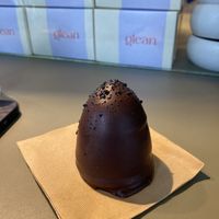 liquorice flødebolle   at Glean - Torvehallerne in Copenhagen