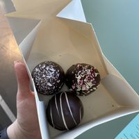 Coconut (top left), Blackcurrant (top right), Lemon (bottom)  at Glean - Torvehallerne in Copenhagen