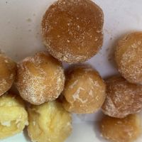 Donut holes. Glaze and sugar  at Fluffy Donut in Seattle