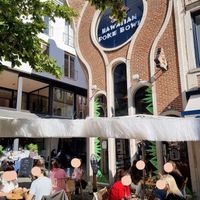 Front and terrace at Hawaiian Poke Bowl - Centrum in Ghent