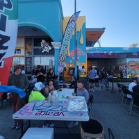 Eating area at Love Amaro Pizzeria in Venice