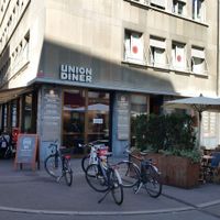 Outdoor seating at Union Diner - Steinenvorstadt in Basel