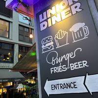 sign  at Union Diner - Steinenvorstadt in Basel