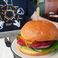 Dracula burger at Union Diner - Steinenvorstadt in Basel