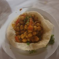 Chana puri (starter) at Mr Singh's in Tenerife