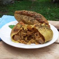 Saltenha de jaca at Veganila in Paraty