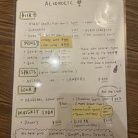 Drink options (alcoholic) 06.01.2023  at Cafe Shimamun+ in Tokashiki