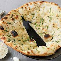 Garlic naan or Vegan Tandoori roti at Zaanse Kathmandu Kitchen in Koog Aan De Zaan