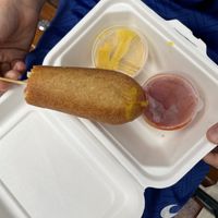 Corn dog  at Pie Hole in Southend-on-sea
