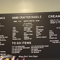 Labeled vegan options!  at Philly Bagels in Philadelphia