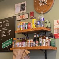 Rise and Oatly beverages sold here!  at Philly Bagels in Philadelphia