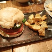Hamburguesa del lidl at Baja Surf Cafe in Tenerife