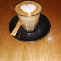 Soy latte at Red Door Cafe  in Leura