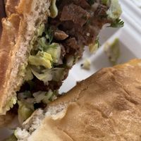 Inside Torta con Asada #Veganuary at Tacos Veganos in Phoenix