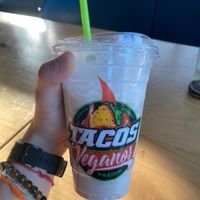 Horchata at Tacos Veganos in Phoenix
