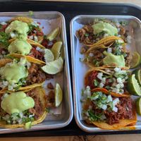 2x each taco; Asada, al pastor, pollo, birria  at Tacos Veganos in Phoenix