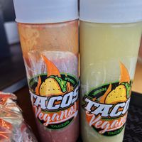 Sauces that come with your meal  at Tacos Veganos in Phoenix