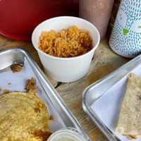 Side of rice   at Tacos Veganos in Phoenix