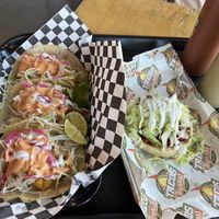 Baja cauli tacos and sope  at Tacos Veganos in Phoenix