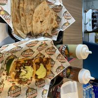 Quesadilla, tacos  at Tacos Veganos in Phoenix