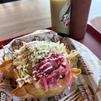 Taco salad (not listed on the menu but 🔥🔥🔥)  at Tacos Veganos in Phoenix