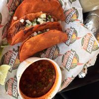 Birria! Consome good...  at Tacos Veganos in Phoenix