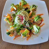 Vegetable roll from top at Koi Sushi in San Jose Del Cabo