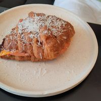 Ham and cheese croussant at Swallow Coffee Traders in Rockdale