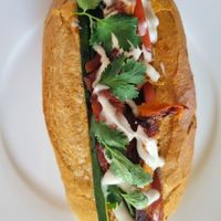 Pork me roll at Swallow Coffee Traders in Rockdale