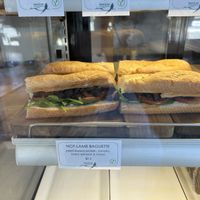 Not-lamb baguette   at Swallow Coffee Traders in Rockdale