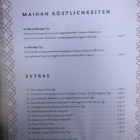 With leaf label is vegan or can be made vegan  at Maihan in Hamburg