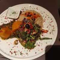 Rice dish with spinach at Maihan in Hamburg