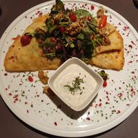 Dumpling with leek and potato filling at Maihan in Hamburg