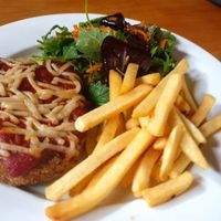 Vegan parma at Wallace Hotel in Wallace