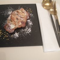 Almond croissant at The Little Poet in Hobart