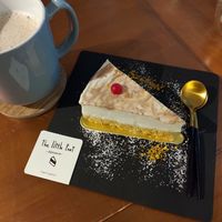 Vegan cheesecake at The Little Poet in Hobart