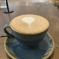 Delicious flat white  at The Little Poet in Hobart