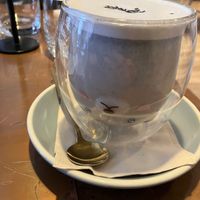 black sesame latte  at The Little Poet in Hobart