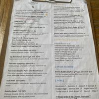 Menu Jan 2025  at The Little Poet in Hobart