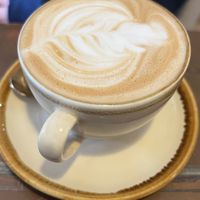 Oat latte  at The Little Poet in Hobart