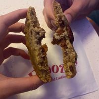 Inside the Pecan Pie cookie at Floozie Cookies in London