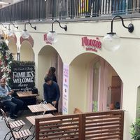 They’re downstairs in the apple market    at Floozie Cookies in London