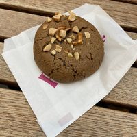 salted almond and mocha cookie  at Floozie Cookies in London