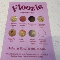 Menu of cookies!   at Floozie Cookies in London