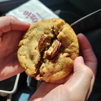 Pecan pie (with a delicious date caramel filling) at Floozie Cookies in London